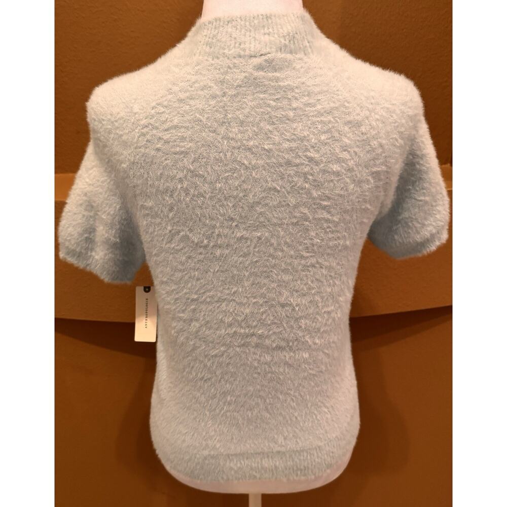 Women Anthropologie Button Down Eyelash Knit Cropped Cardigan Size XS NWT - Picture 6 of 12
